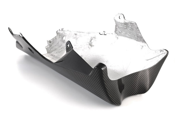 MOTOCORSE BELLY PAN RACE R1M - After market Exhaust without CAT - YAMAHA YZF-R1 (2015 - 2019) Trama del carbonio e finitura superficiale - 245T – Twill Lucido 3