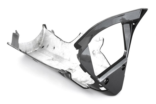 MOTOCORSE BELLY PAN RACE - After market Exhaust without CAT - YAMAHA YZF-R1 (2015 - 2019) Trama del carbonio e finitura superficiale - 200P – Plain Lucido 2