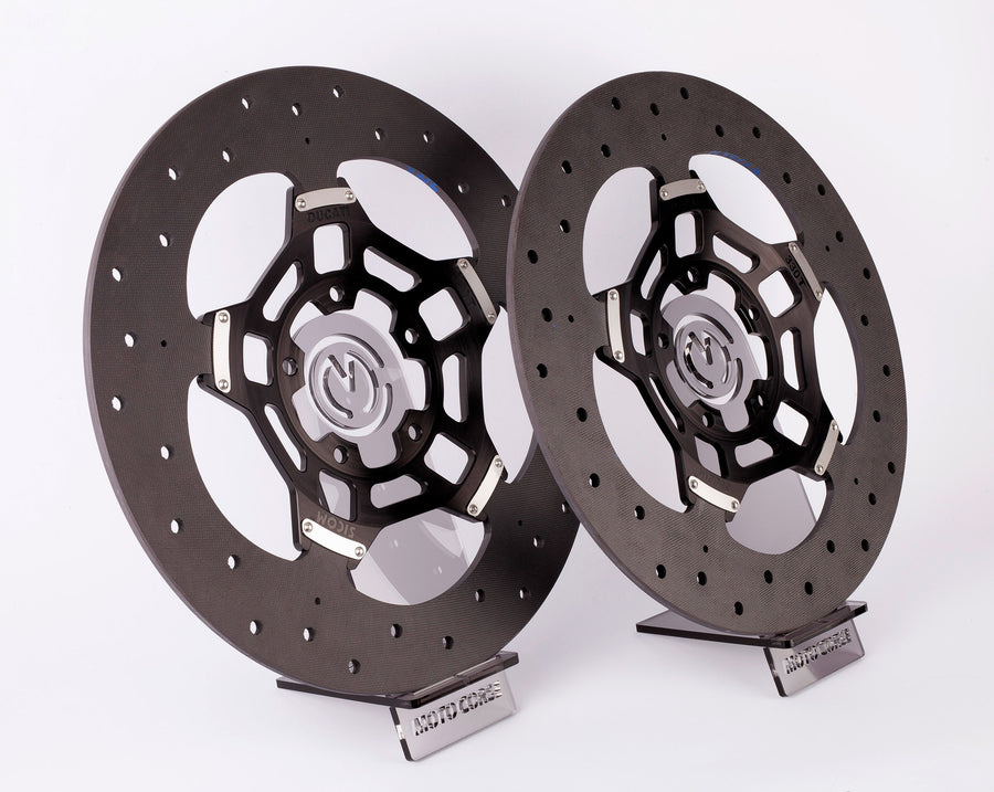Pair of SICOM T-Drive 330x6mm carbon-ceramic front brake discs for DUCATI 1098/1198 - Panigale/Streetfighter V4 - Desmosedici RR 1