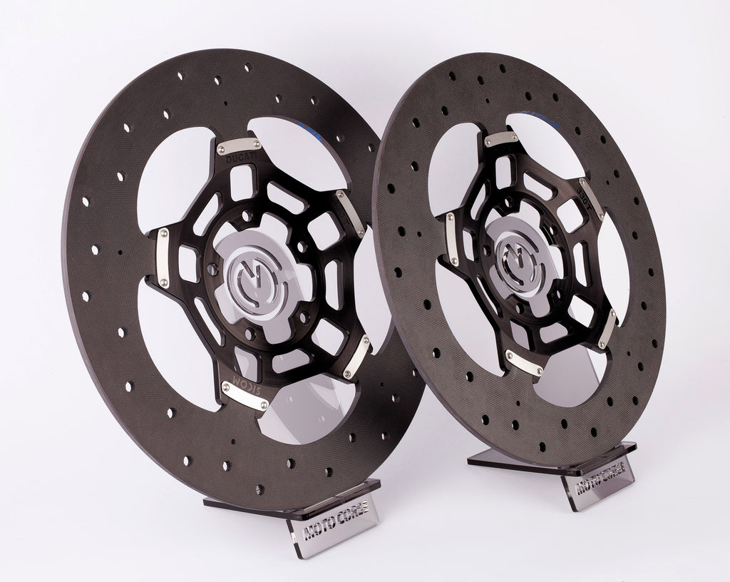 Pair of SICOM T-Drive 330x6mm carbon-ceramic front brake discs for DUCATI 1098/1198 - Panigale/Streetfighter V4 - Desmosedici RR 1