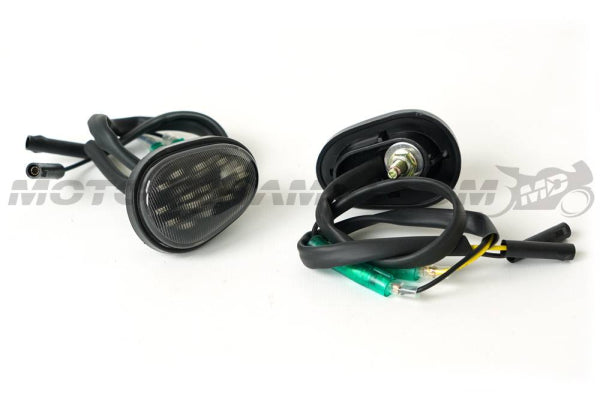 MotoDynamic FT-13TD675 Flush Mount LED Front Turn Signals - Triumph Daytona 675/675R 2013-2017 / Moto2 2020+
