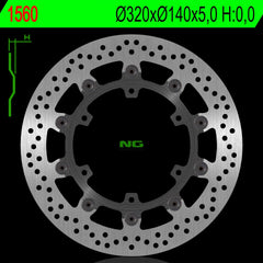NG BRAKES NG1560 Front Brake Disc – APRILIA CAPONORD ABS / RALLY ABS