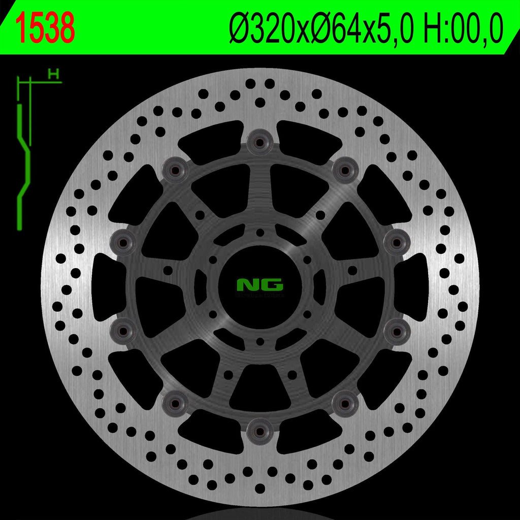 NG BRAKES NG1538 brake disc