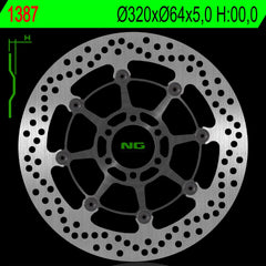 NG BRAKES NG1387 Front Brake Disc – MOTO GUZZI AUDACE ABS