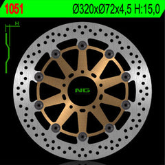 NG BRAKES NG1051 Front Brake Disc – DUCATI 749