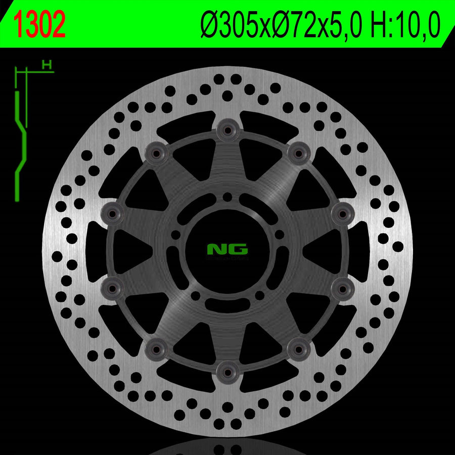 NG BRAKES NG1302 brake disc