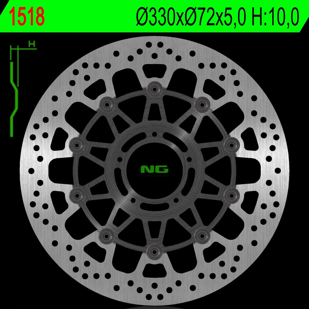 NG BRAKES NG1518 brake disc