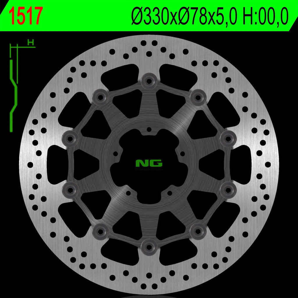 NG BRAKES NG1517 brake disc