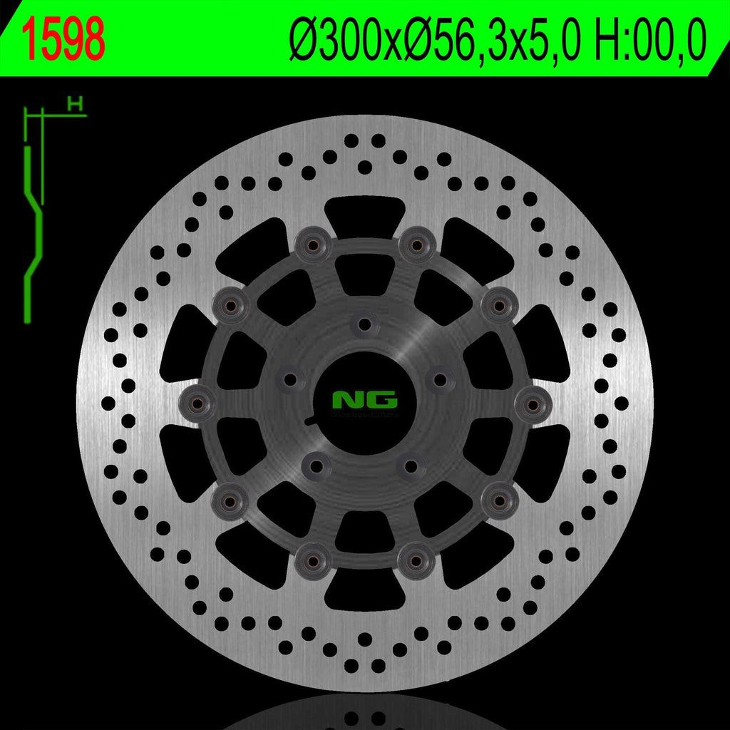 NG BRAKES NG1598 brake disc