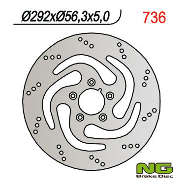 NG BRAKES NG736 brake disc