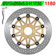 NG BRAKES NG1180 Front Brake Disc – HONDA CB
