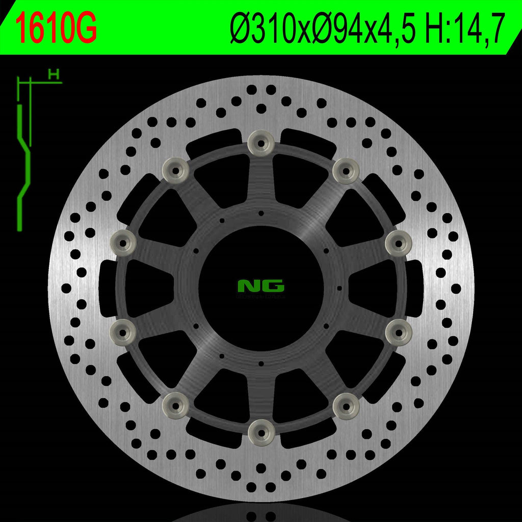 NG BRAKES NG1610G brake disc