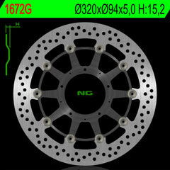 NG BRAKES NG1672G Front Brake Disc – HONDA CBR RR FIREBLADE / SP / ABS