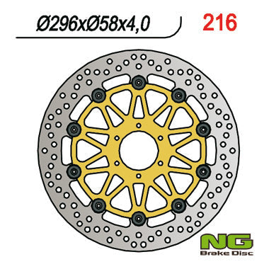 NG BRAKES NG216 brake disc