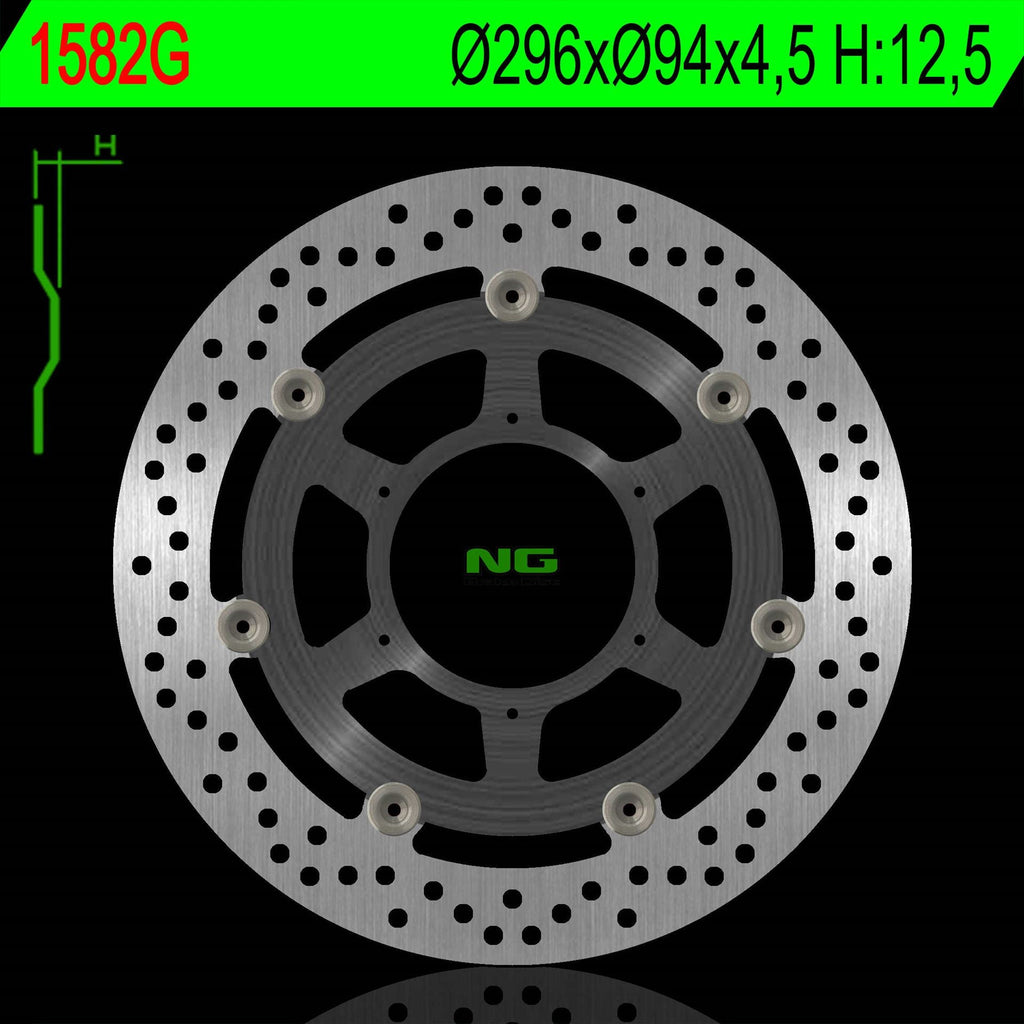 NG BRAKES NG1582G brake disc