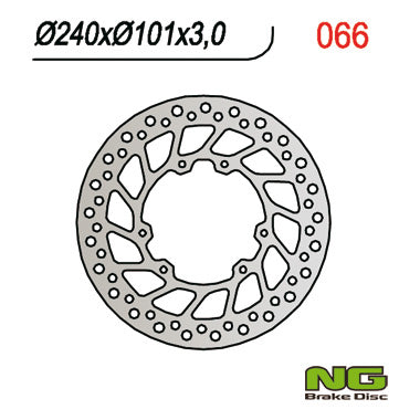 NG BRAKES NG066 brake disc