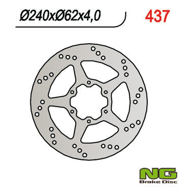 NG BRAKES NG437 brake disc