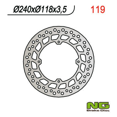 NG BRAKES NG119 brake disc