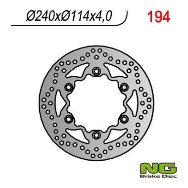 NG BRAKES NG194 brake disc
