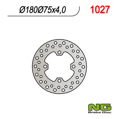 NG BRAKES NG1027 brake disc