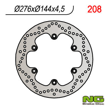 NG BRAKES NG208 brake disc