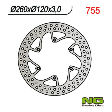 NG BRAKES NG755 brake disc