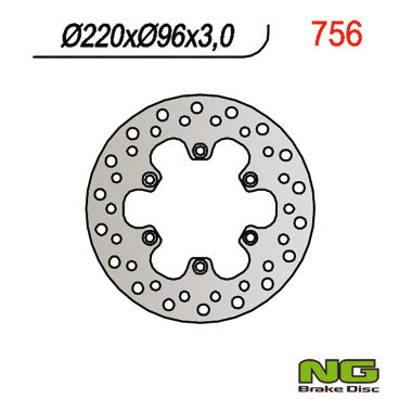 NG BRAKES NG756 brake disc