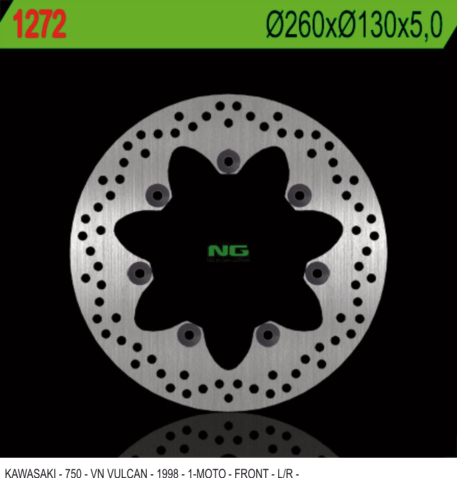 NG BRAKES NG1272 brake disc