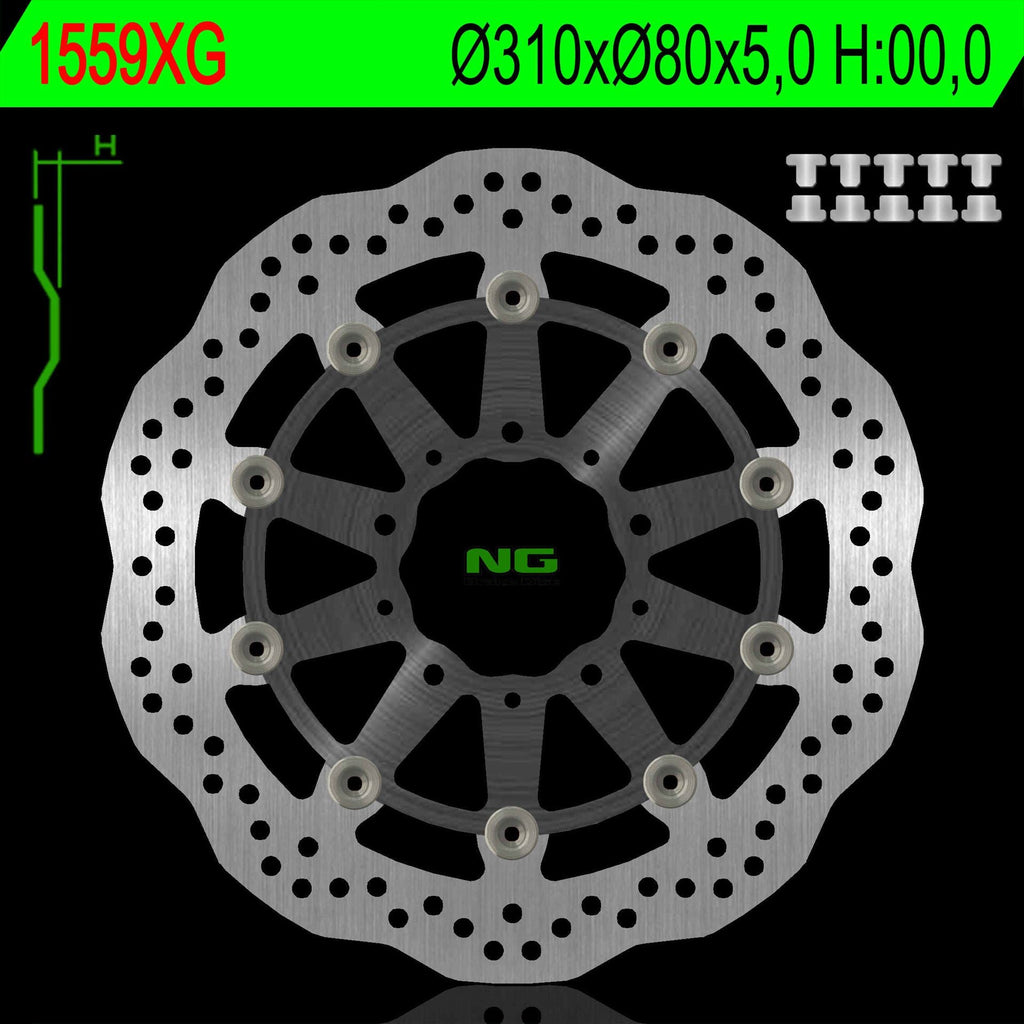 NG BRAKES NG1559XG brake disc