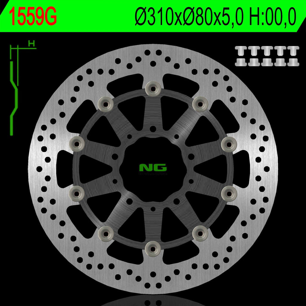 NG BRAKES NG1559G brake disc