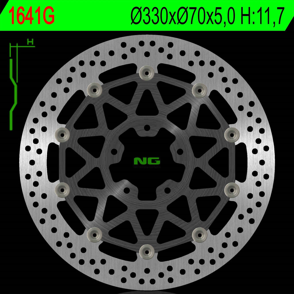 NG BRAKES NG1641G brake disc