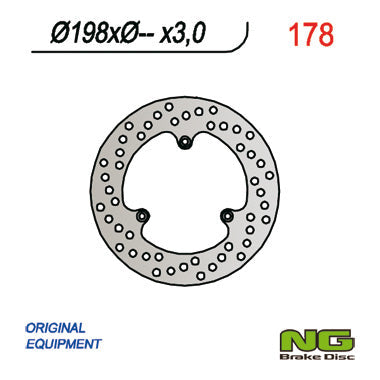NG BRAKES NG178 brake disc
