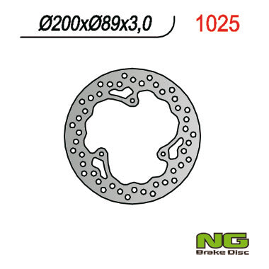 NG BRAKES NG1025 brake disc
