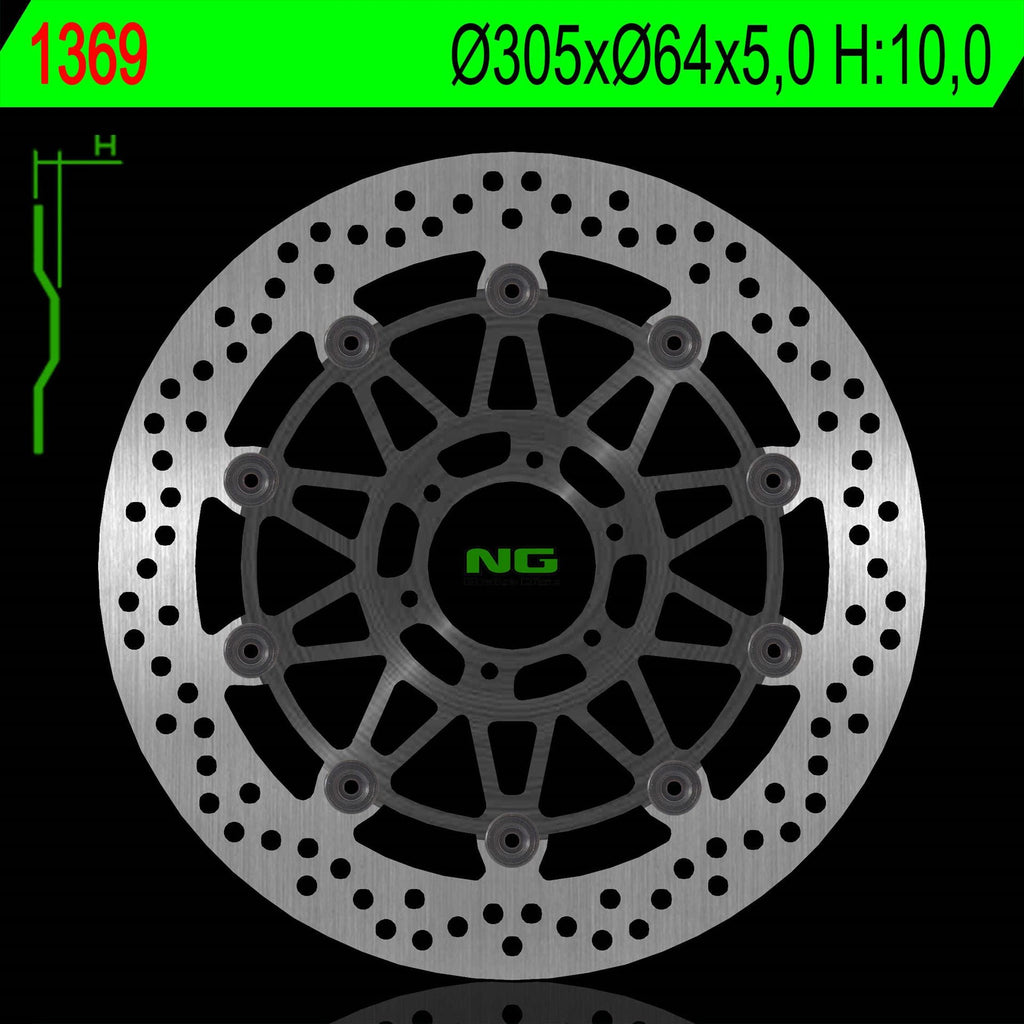 NG BRAKES NG1369 brake disc