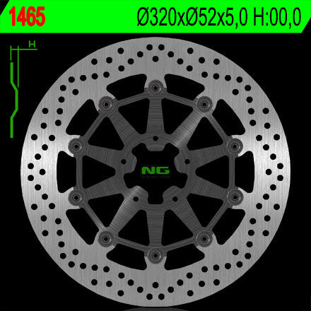 NG BRAKES NG1465 brake disc