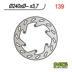 NG BRAKES NG139 Front Brake Disc – KTM EGS