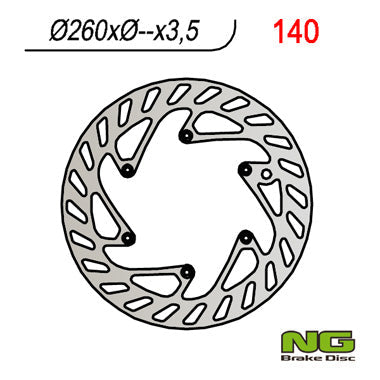 NG BRAKES NG140 brake disc