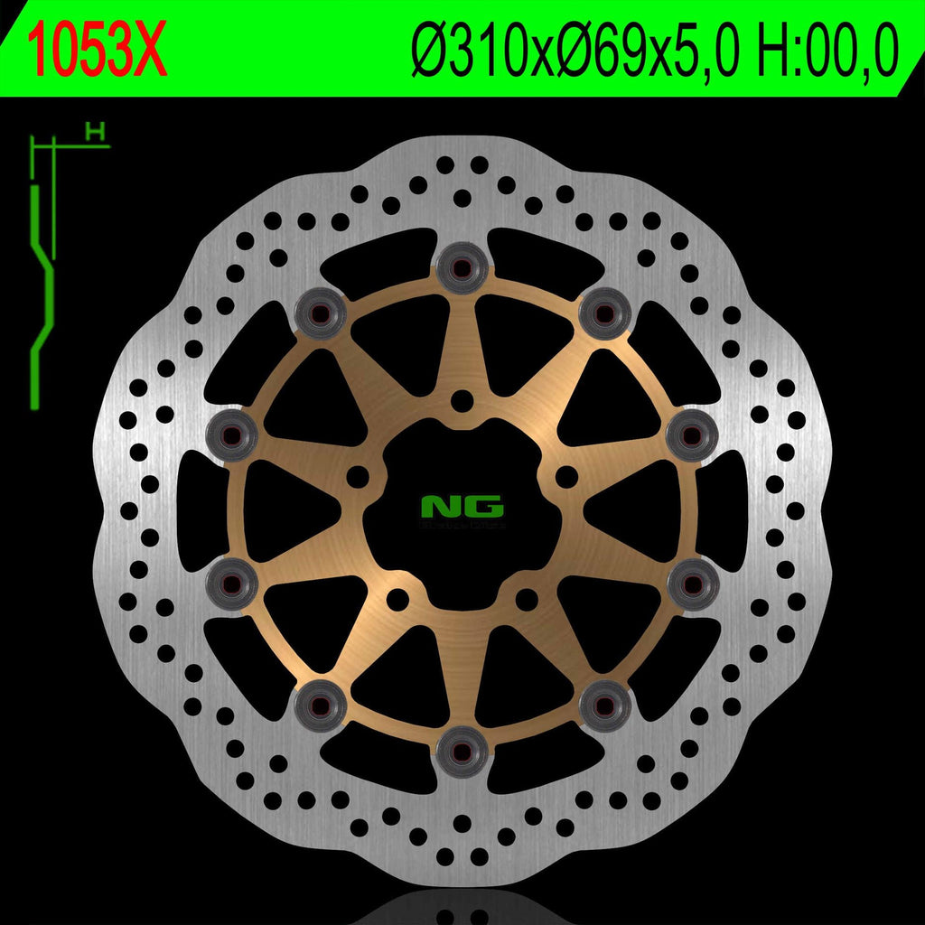 NG BRAKES NG1053X brake disc