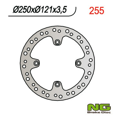 NG BRAKES NG255 brake disc