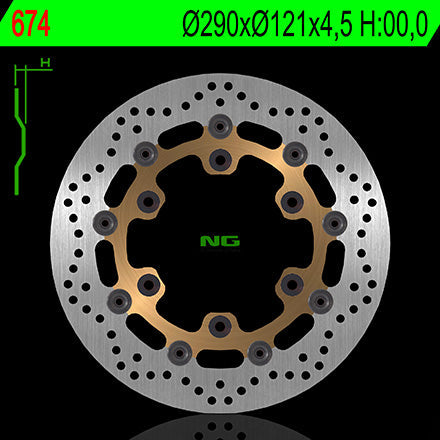 NG BRAKES NG674 brake disc