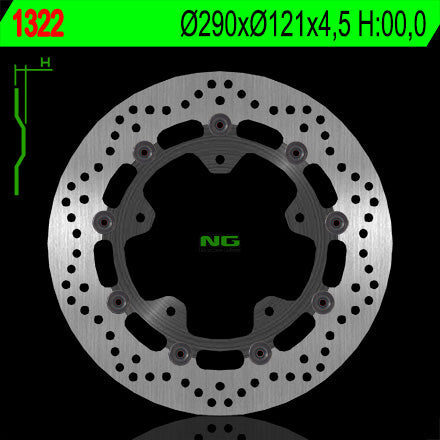 NG BRAKES NG1322 brake disc