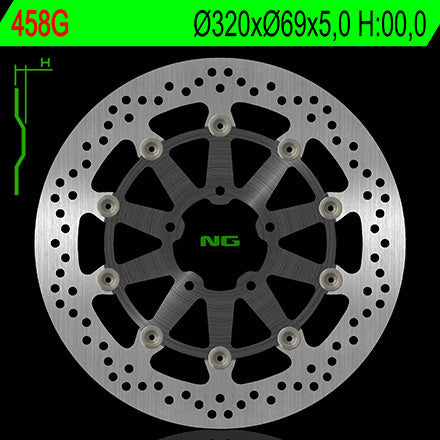 NG BRAKES NG458G brake disc