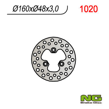 NG BRAKES NG1020 brake disc