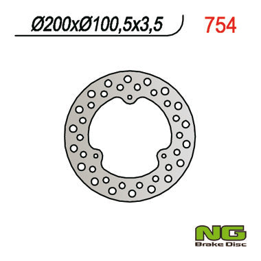 NG BRAKES NG754 brake disc