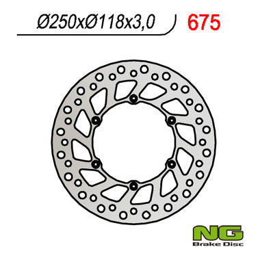NG BRAKES NG675 brake disc