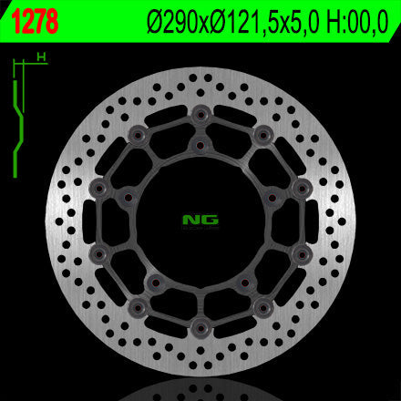 NG BRAKES NG1278 brake disc