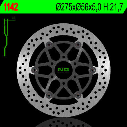 NG BRAKES NG1142 brake disc