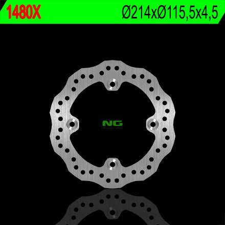 NG BRAKES NG1480X brake disc