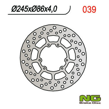 NG BRAKES NG039 brake disc