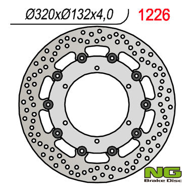 NG BRAKES NG1226 brake disc